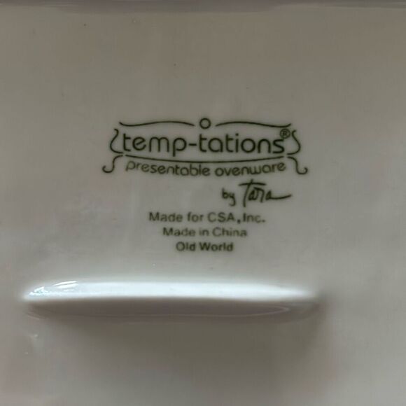 Temptations Old World Divided Casserole- Brown. VTG. - Picture 10 of 10